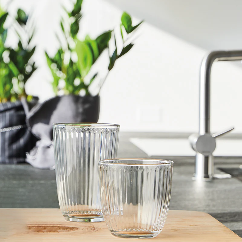 29 cl - Line Bicchiere Acqua in Vetro - Set 6 Pezzi - immagine 2