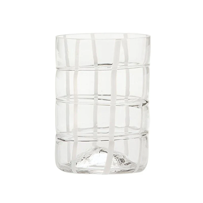 35 cl - Twiddle Bicchiere Acqua A Righe in Vetro Soffiato - Set 6 Pezzi