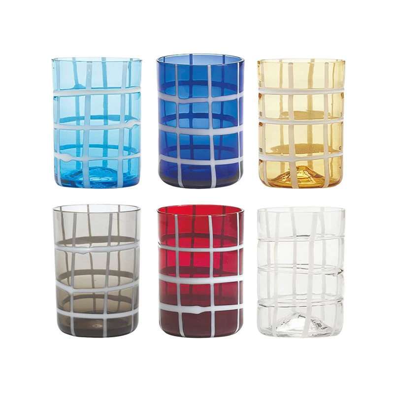 35 cl - Twiddle Bicchiere Acqua A Righe in Vetro Soffiato - Set 6 Pezzi - immagine 7