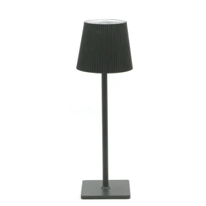 34 cm - Plisse Lampada Da Tavolo In Alluminio