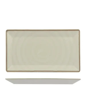26x15 cm - Vortex Piatto Vassoio Rettangolare In Porcellana - Set 10 Pz