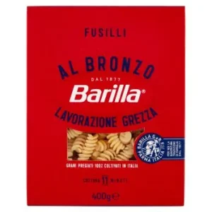 Barilla, Pasta Al Bronzo Fusilli 100% Grano Italiano 400 g