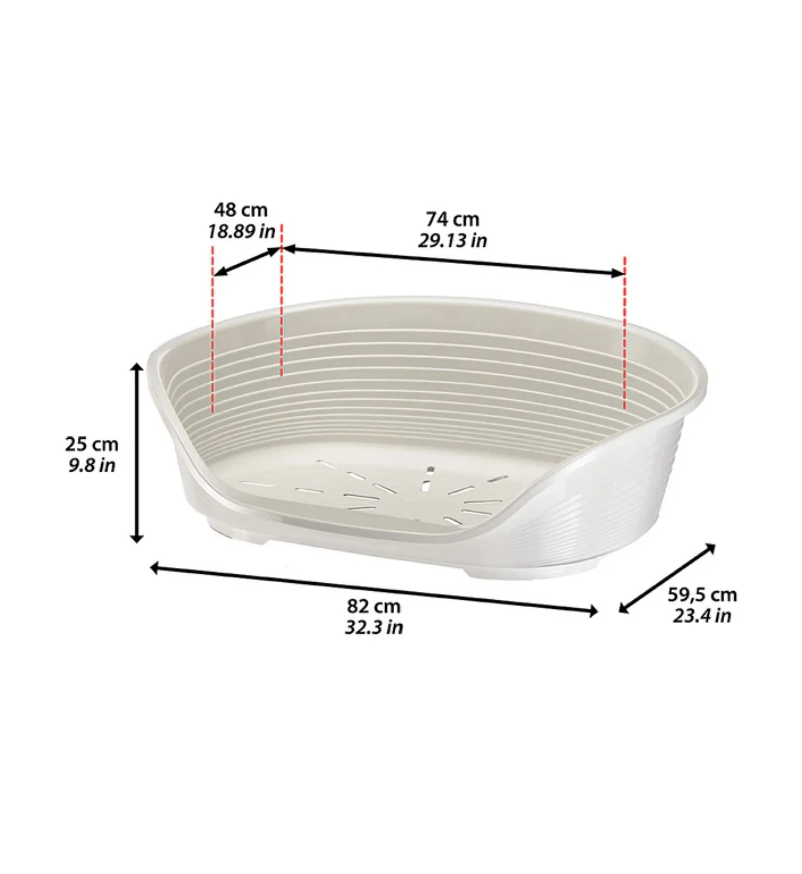 FERPLAST CANE CUCCIA SIESTA DELUXE 8 NERO - immagine 2