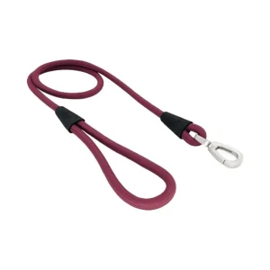 MORSO CANE GUINZAGLIO CORDA PRUGNA NERO 120 CM