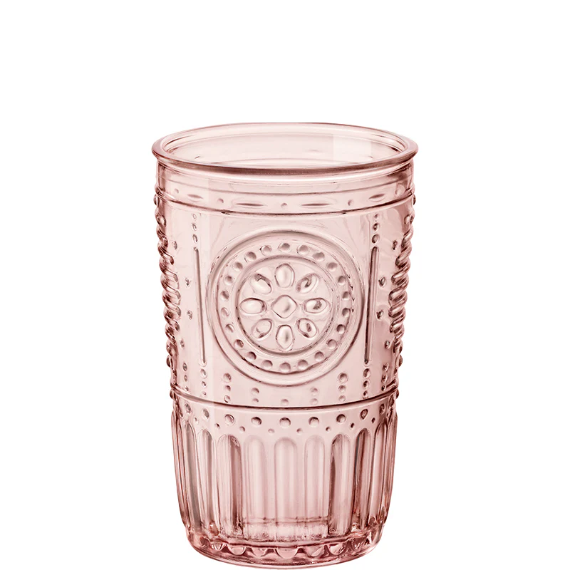 34 cl - Romantic Bicchiere Acqua in Vetro - Set 4 Pezzi - immagine 5