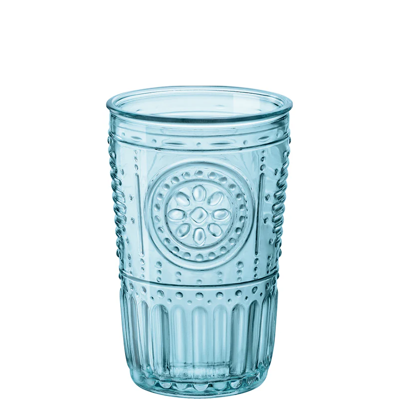 34 cl - Romantic Bicchiere Acqua in Vetro - Set 4 Pezzi - immagine 3