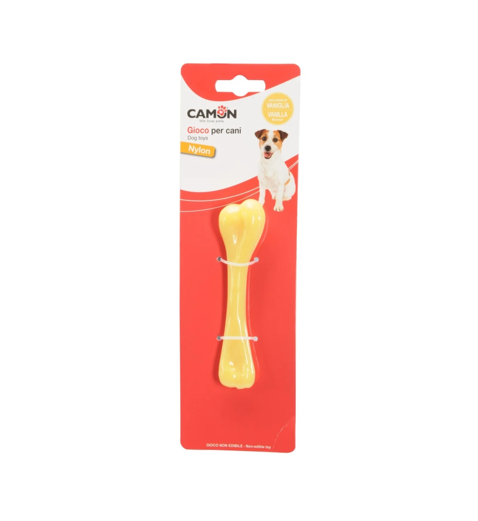 CAMON CANE GIOCO OSSO IN NYLON CON AROMA DI VANIGLIA 13 CM