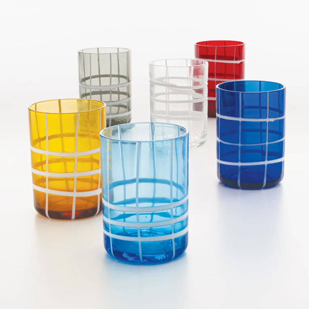 35 cl - Twiddle Bicchiere Acqua A Righe in Vetro Soffiato - Set 6 Pezzi - immagine 9